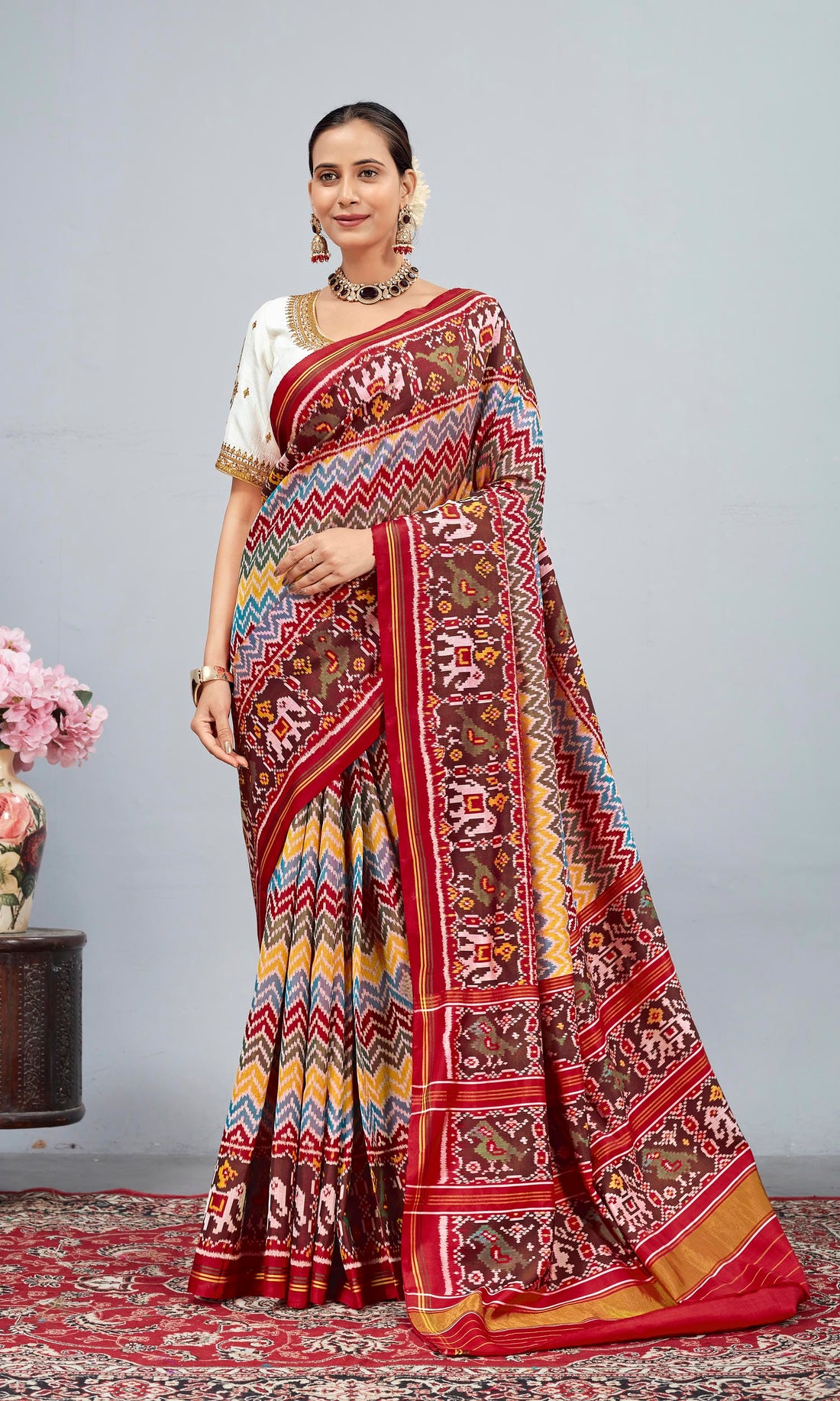 Single Ikat Patola Saree