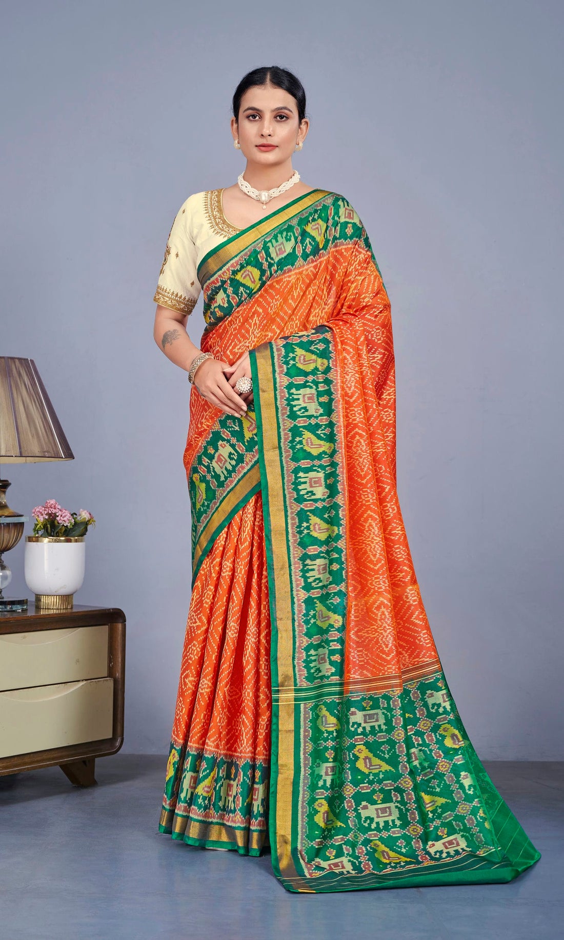 Rajkoti Patola Saree