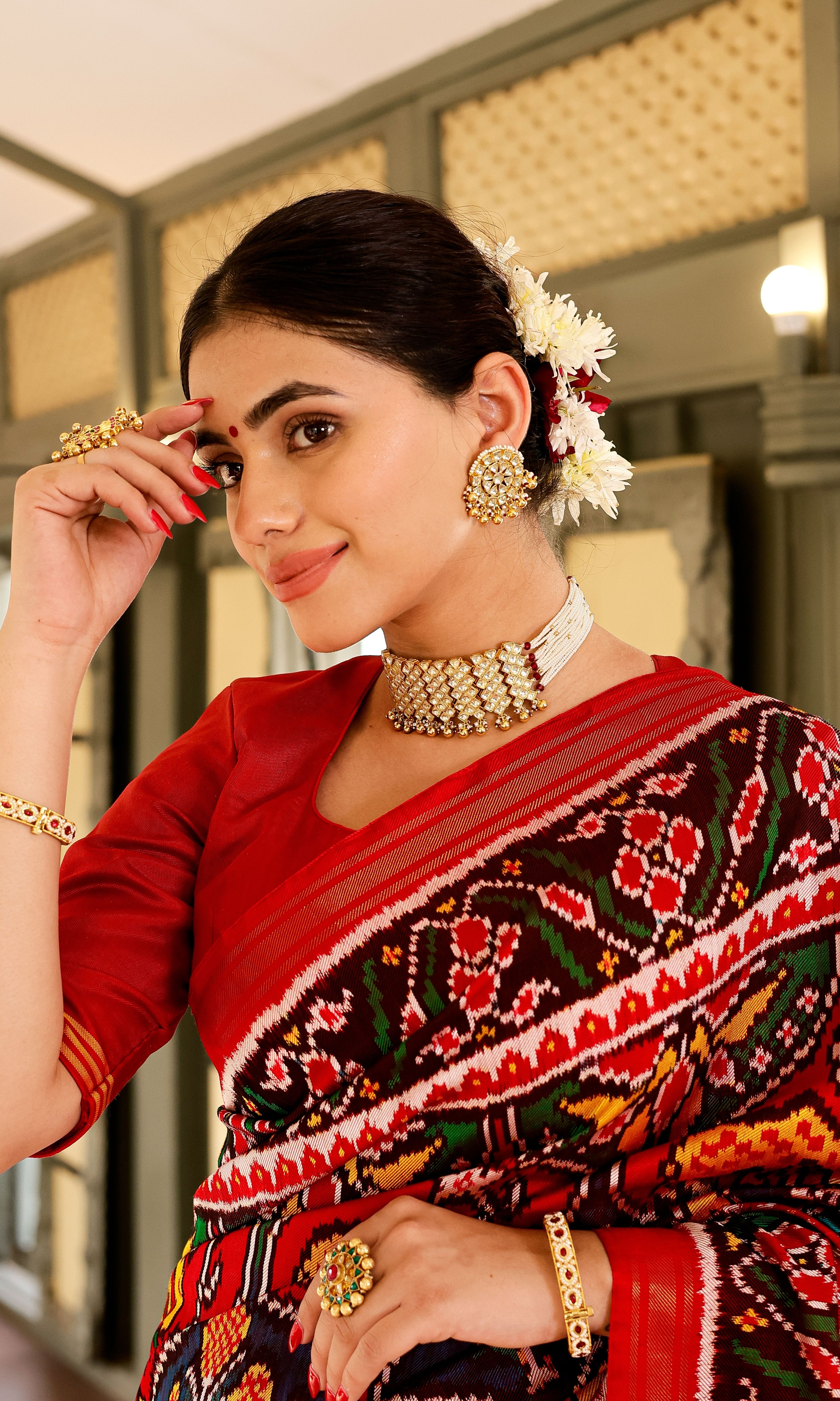 Twill Weave Patola Saree