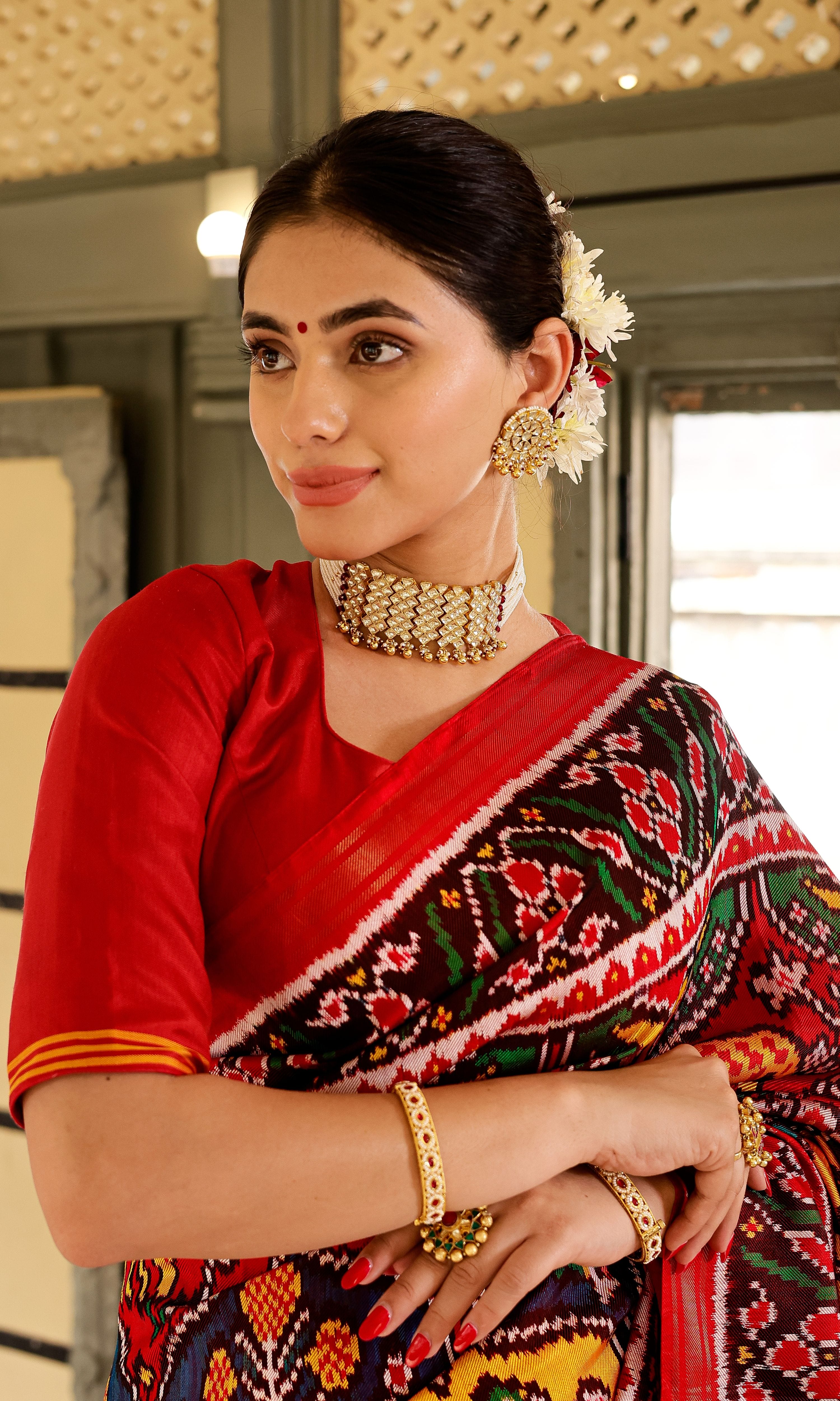 Twill Weave Patola Saree