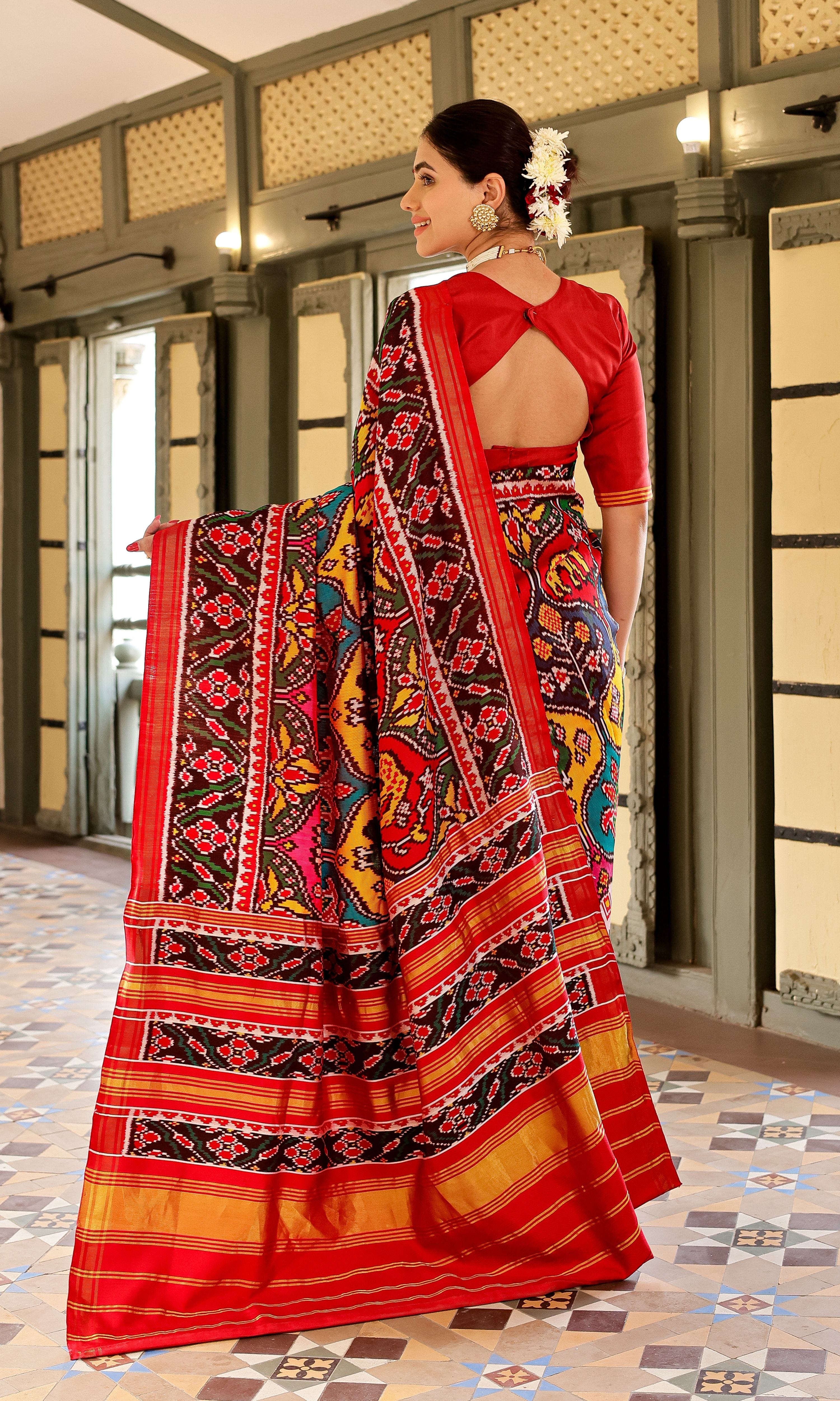 Twill Weave Patola Saree