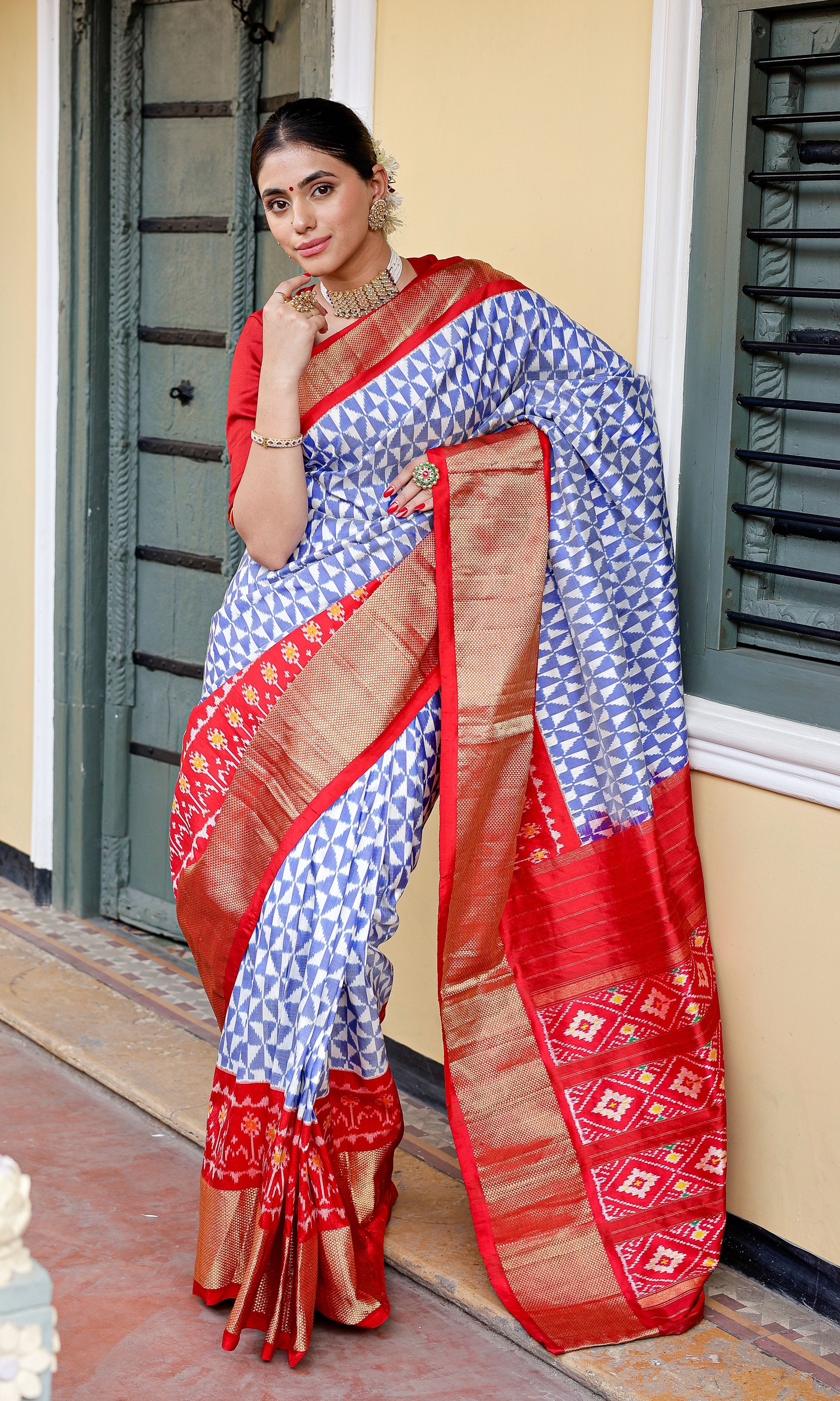 Pochampally Ikat Patola Saree