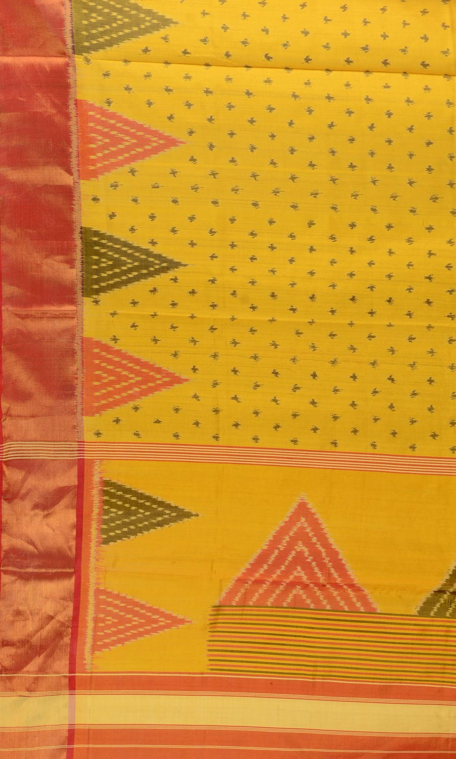 Rajkoti Patola Saree Triangle Border Bouti